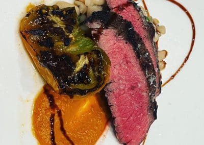 Flank with Sausage Stuffed Cabbage Leaf