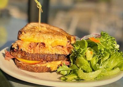 Ham n Cheese with Peaches