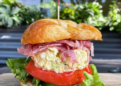 Ham and Egg Salad Croissant